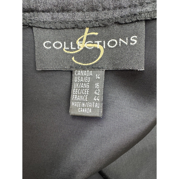 Vintage Whimsigoth Maxi Skirt Sheer Black Organza Lined Goth Evening Sheen Sz 14 - Picture 7 of 11